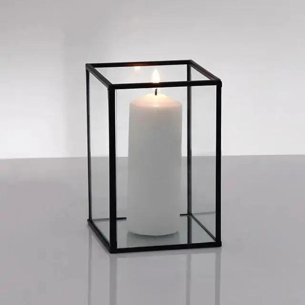 Black Candle Holder Medium │ Hire │ The Island Collection Island